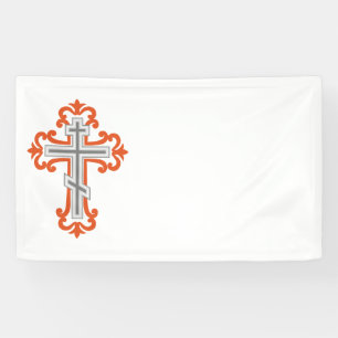 Orthodoxe kruis spandoek