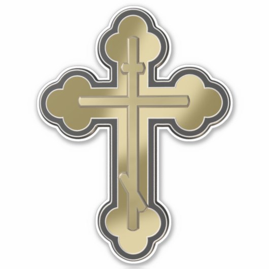 Orthodoxe kruis sticker (Voorkant)