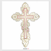 Orthodoxe kruis sticker (Vel)