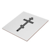 Orthodoxe kruis tegeltje (Zijkant)