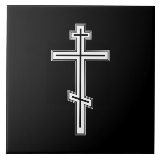 Orthodoxe kruis tegeltje (Voorkant)