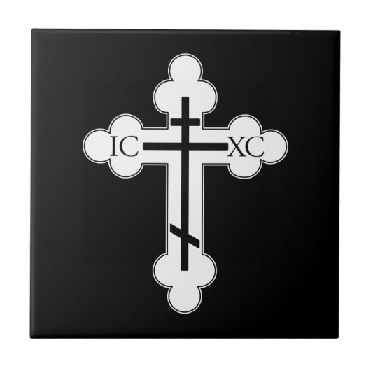 Orthodoxe kruis tegeltje (Voorkant)