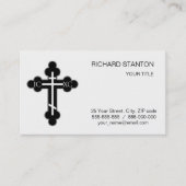 Orthodoxe kruis visitekaartje (Voorkant)