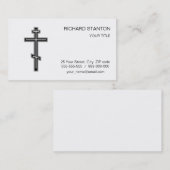 Orthodoxe kruis visitekaartje (Voorkant / Achterkant)