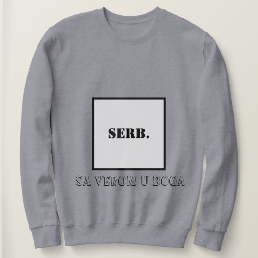 Orthodoxe kruissweatshirt trui (Design voorkant)