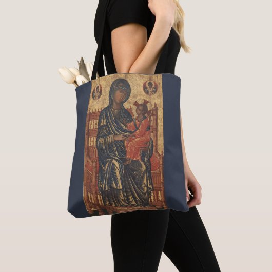 Orthodoxe l Madonna en Kind l Katholieke Kerk, Tote Bag (Dichtbij)
