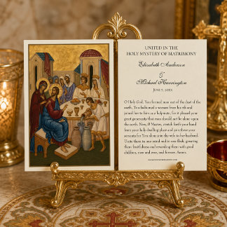 Orthodoxe Oosterse Byzantijnse Huwelijks Heilige Visitekaartje
