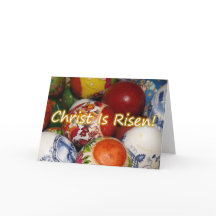 Orthodoxe Pasen / Pascha Christus is verrezen kaar