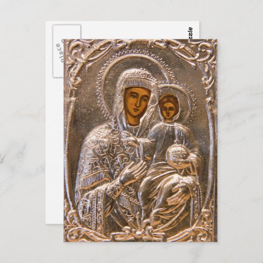 Orthodoxe pictogram briefkaart (Voorkant / Achterkant)