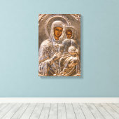 Orthodoxe pictogram canvas afdruk (Insitu (Houten vloer))