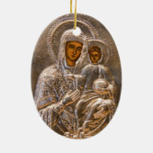 Orthodoxe pictogram keramisch ornament (Achterkant)