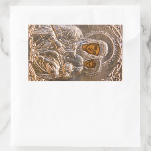 Orthodoxe pictogram rechthoekige sticker (Tas)