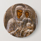 Orthodoxe pictogram ronde button 4,0 cm (Voorkant)