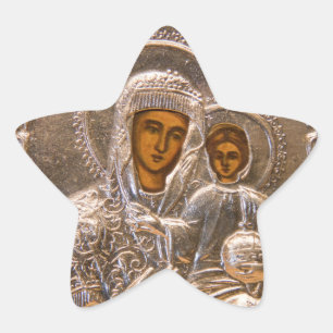 Orthodoxe pictogram ster sticker