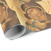 Orthodoxe Pictogram van Maagd Mary en Baby Jesus Cadeaupapier (Rol Hoek)