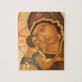 Orthodoxe Pictogram van Maagd Mary en Baby Jesus Legpuzzel