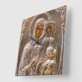 Orthodoxe pictogram vierkante klok (Hoek)