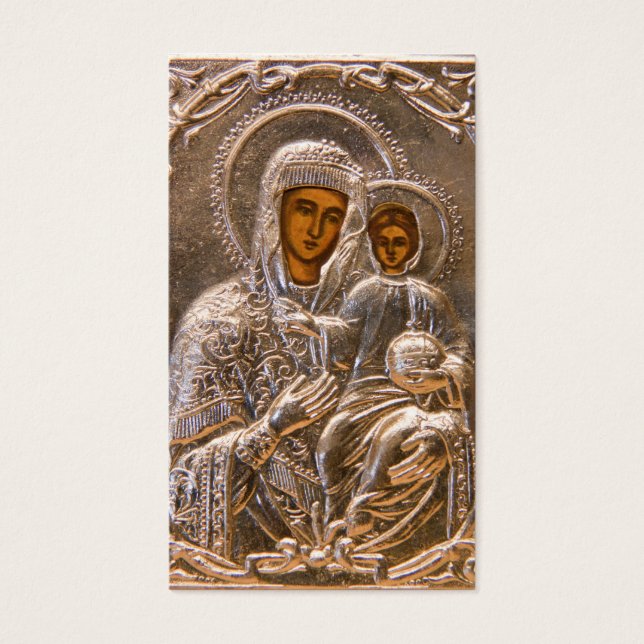 Orthodoxe pictogram visitekaartjes (Voorkant)