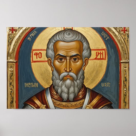 Orthodoxe religie icoon, een Heilige Poster (Voorkant)