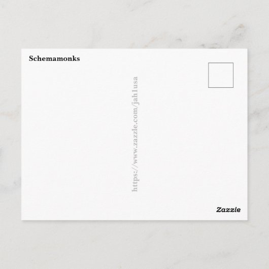 Orthodoxe Schemamonks Briefkaart (Achterkant)