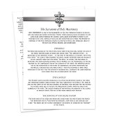 Orthodoxe trouwbeschrijving 5 x 7 kaartjes programmakaart