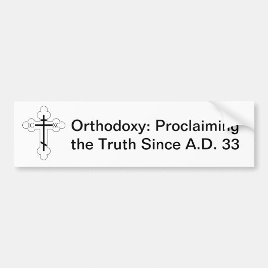 Orthodoxie: Het verdedigen van de waarheid sinds A Bumpersticker (Voorkant)