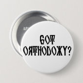 Orthodoxie? Ronde Button 7,6 Cm (Voorkant /achterkant)