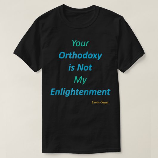 Orthodoy vs t-shirt (Design voorkant)