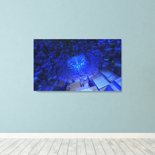 Orthohedron Canvas Afdruk (Insitu (Houten vloer))