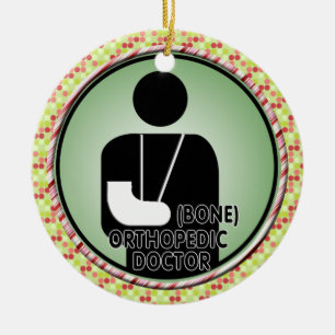 ORTHOPEDIC (BOT) DOCTOR LOGO KERAMISCH ORNAMENT