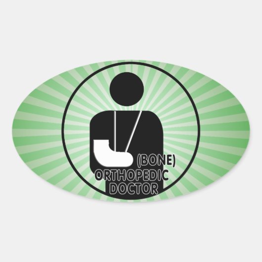 ORTHOPEDIC (BOT) DOCTOR LOGO OVALE STICKER (Voorkant)