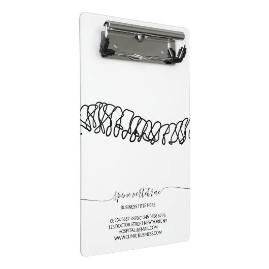 Orthopedic Chiropractic Testimonial Mini Klembord (Schuin)