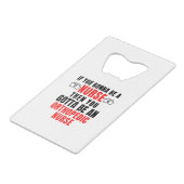 ORTHOPEDIC NURSE CREDITKAART FLESSENOPENER (Voorkant Gekanteld)