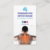 Orthopedic Rehab Clinic | Modern White Visitekaartje (Achterkant)