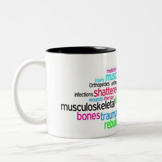 Orthopedica Love Tweekleurige Koffiemok (Links)