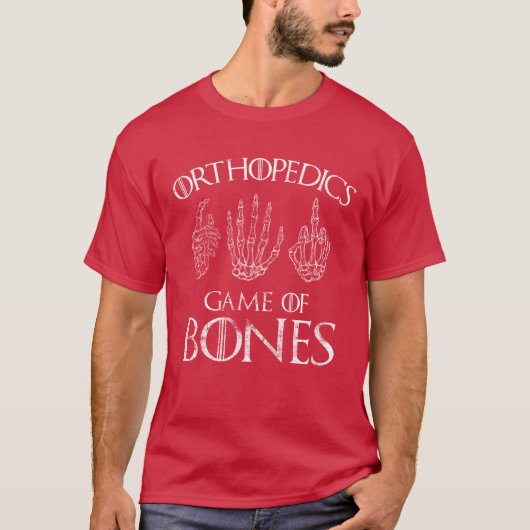 Orthopedics Game of Bones Surgeon Doctor Gift retr T-shirt (Voorkant)