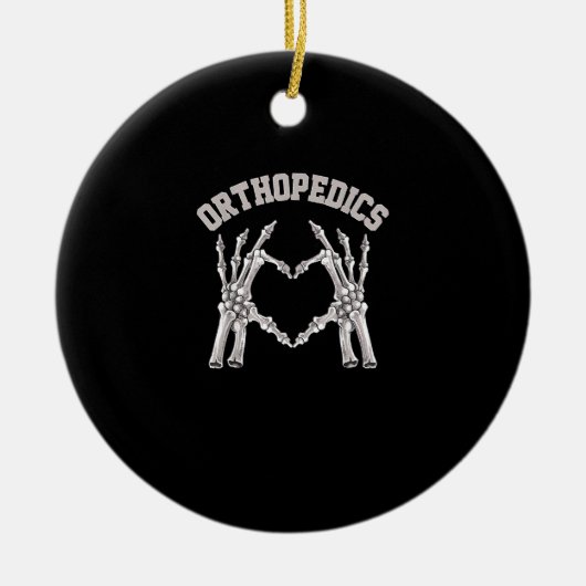 Orthopedie Skelet Hand Hart Ortho Nurse Rn Cre Keramisch Ornament (Voorkant)