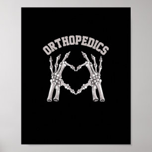 Orthopedie Skelet Hand Hart Ortho Nurse Rn Cre Poster