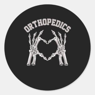 Orthopedie Skelet Hand Hart Ortho Nurse Rn Cre Ronde Sticker