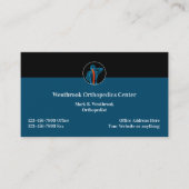 Orthopedie van de medische ruggengraat visitekaartje (Voorkant)