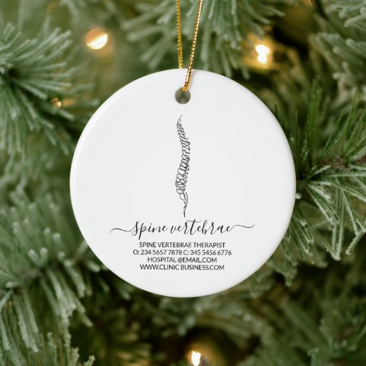 Orthopedisch arts Chiropracticus Keramisch Ornament (Boom)