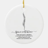 Orthopedisch arts Chiropracticus Keramisch Ornament (Achterkant)