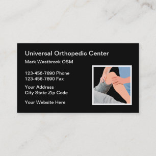 Orthopedisch arts en chirurg visitekaartje