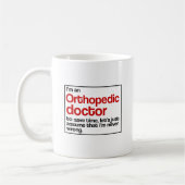 Orthopedisch arts koffiemok (Links)