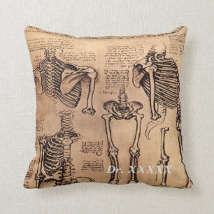 Orthopedisch arts Leonardo da Vinci Pillow Kussen