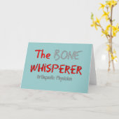 Orthopedisch arts "The Bone Whisperer" Kaart (Gele Bloem)