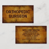 Orthopedisch chirurg Antiek Visitekaartje (Voorkant / Achterkant)