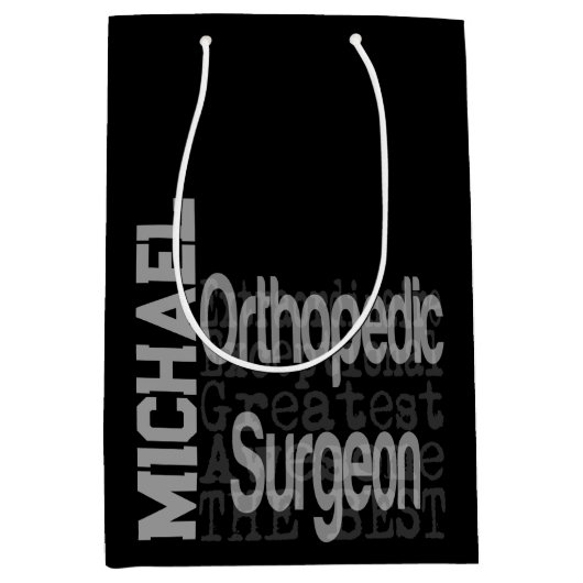 Orthopedisch chirurg Extraordinaire CUSTOM Medium Cadeauzakje (Voorkant)
