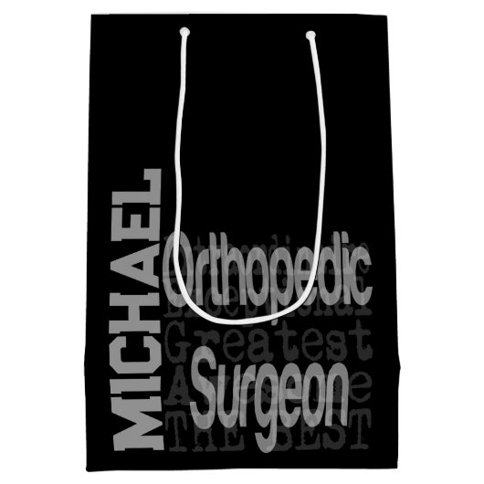 Orthopedisch chirurg Extraordinaire CUSTOM Medium Cadeauzakje (Achterkant)