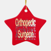 Orthopedisch chirurg Extraordinaire Keramisch Ornament (Achterkant)